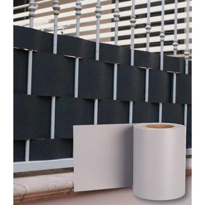 FASCIA COPRENTE RINGHIERE EFFE - PVC GRIGIO CHIARO H.CM 19 MT 35 + 20 CLIPS FASCIA COPRENTE RINGHIERE EFFE