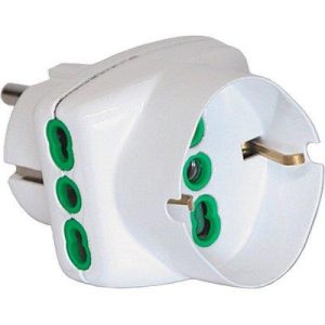 ADATTATORE TRIPLO SCHUKO-16A+SCHUKO FME