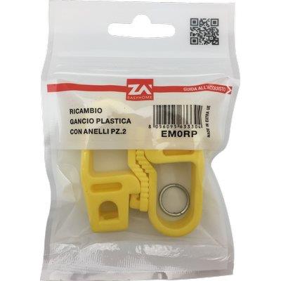 GANCIO PLASTICA X CORDA ELASTICA