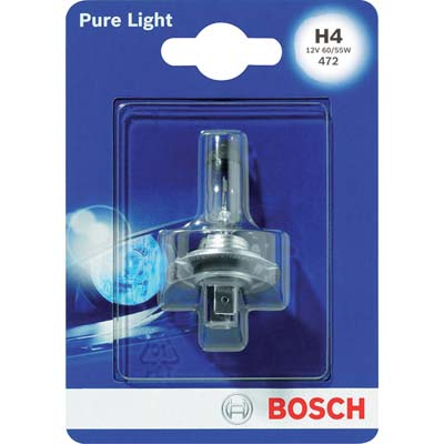 LAMPADA AUTO ANTERIORI PURE LIGHT H4 001 BOSCH