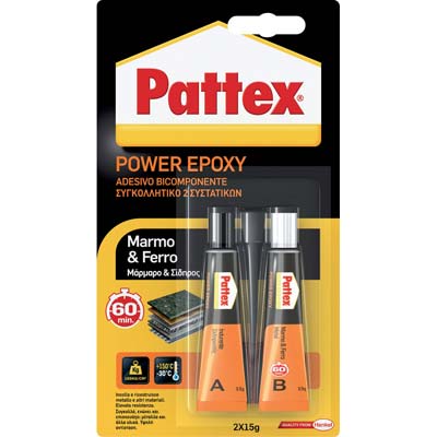 PATTEX POWER EPOXY MARMO E FERRO 60 MIN
