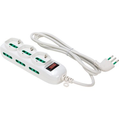 MULTIPRESA BIPASSO SCHUKO + TERMICO TRIAX FME