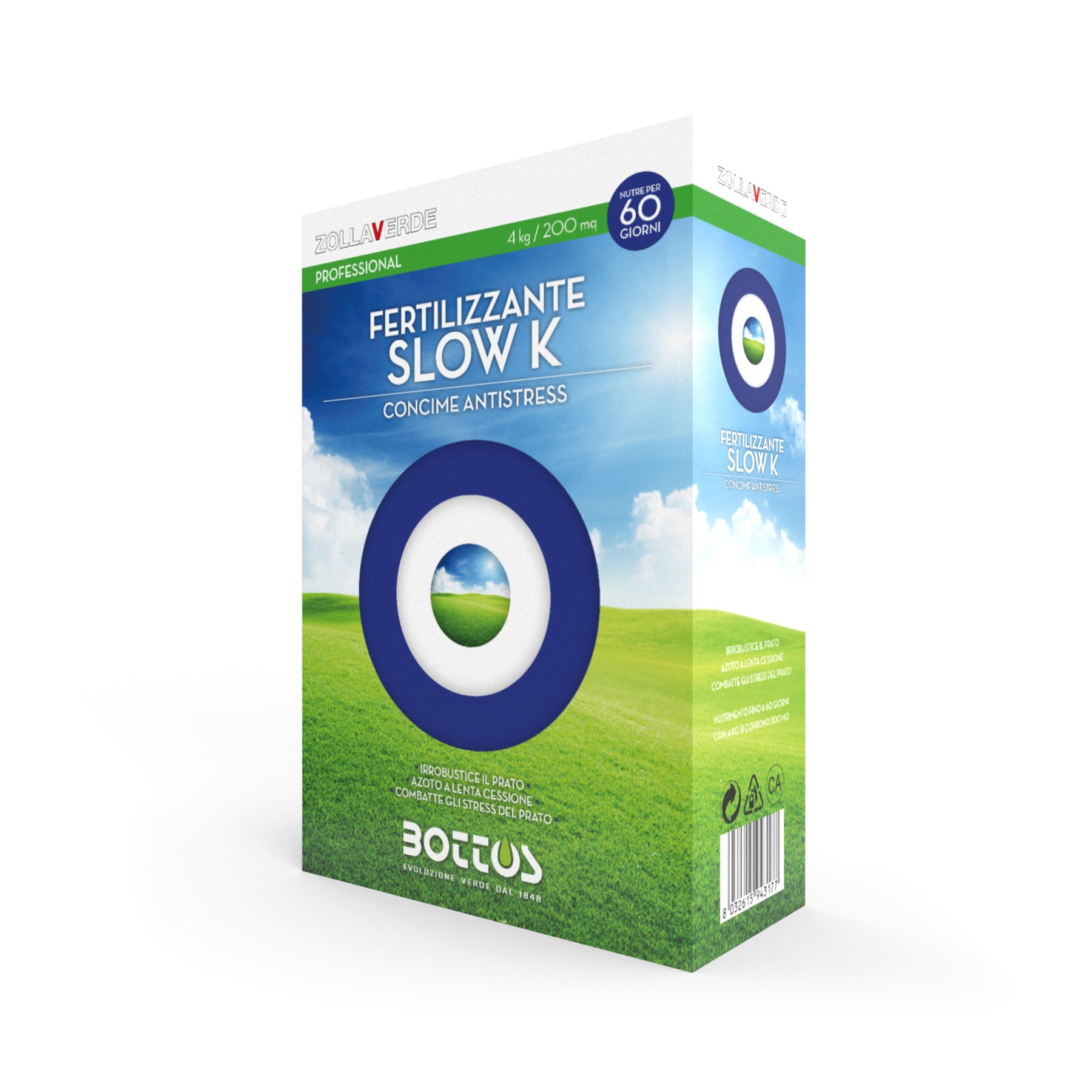 slow k 4 kg Concime per prato Slow K Bottos 4 Kg - immagine 1