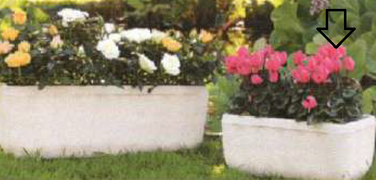 201 Vaso in graniglia di cemento 33 x 17 - immagine 1