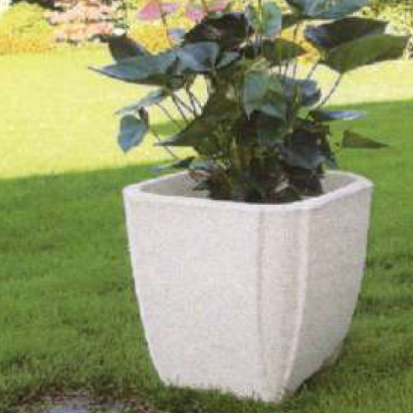 Vaso in graniglia di cemento 40 x 40