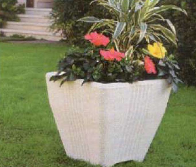 222 Vaso in graniglia di cemento 48 x 48 - immagine 1