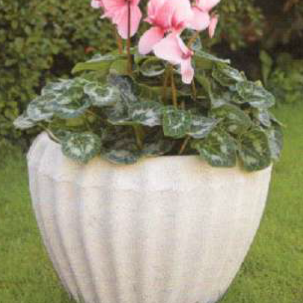 Vaso in graniglia di cemento 34 x 34