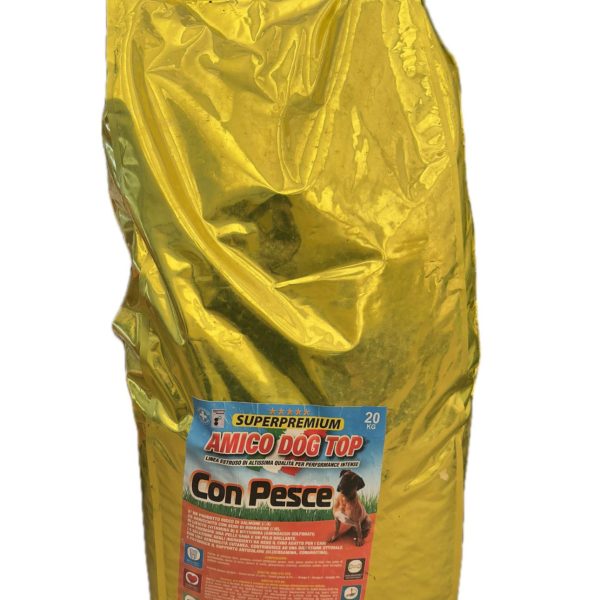 Crocchette per Cani al Pesce Pelo Brillante – 20 KG