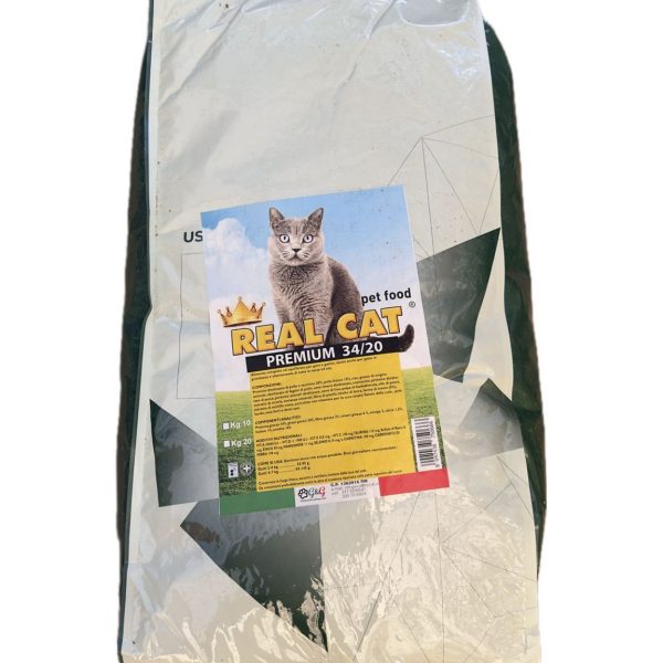 Real Cat Premium - Crocchette 34/20 - Santilli 20 KG