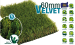 PRATO ERBA SINTETICA H 60 MM VELVET - A MISURA